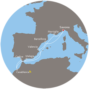 itinerario crociera tango sul mare